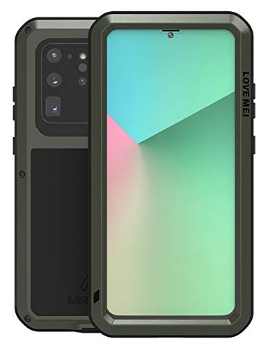 Housse Samsung S20 Ultra 5G Love Mei intégrale coque métal antichoc et verre de protection