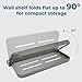 2 Pack RV Aluminum Folding Shelf for Travel Trailers, Floating Foldable Shelves Small Wall-Mounted Fold Up Down for Camper Accessories & Space-Saver, Bathroom Storage Organizer with Screws 11x5 inch