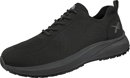 ALBATROS Mood Rutschhemmende Serviceschuhe rutschfeste Gastronomieschuhe für Damen und Herren sehr leicht - Non-Slip Sneaker ideal für Service und Gastronomie Schwarz Größe 35