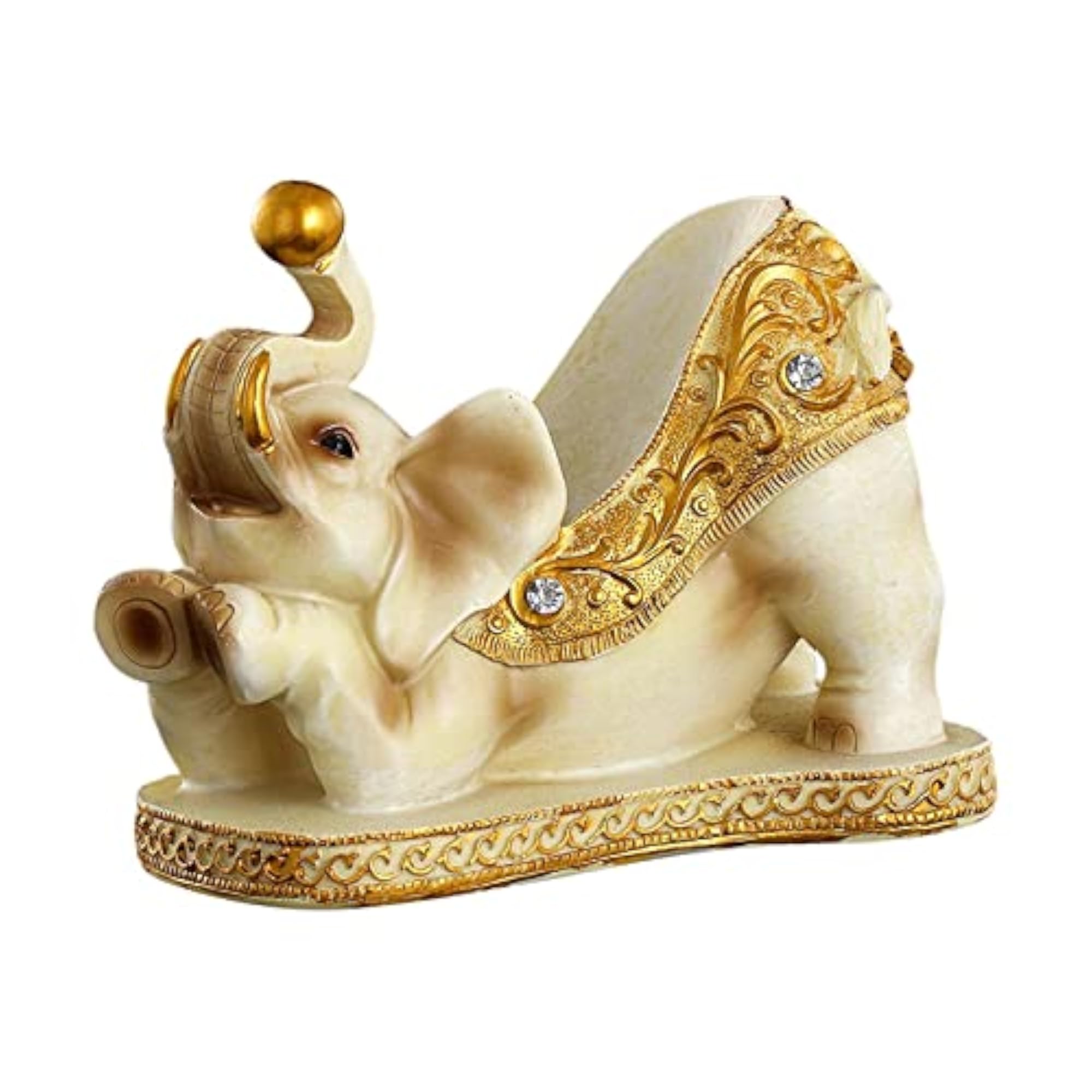 Elephant Figurine Resin Statue Sculpture Decor Craft