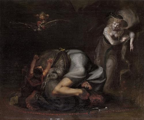 Tableau Johann Heinrich Füssli reproduction sur toile 60x90cm pour décoration salon