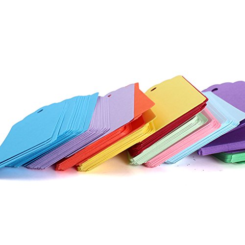 Warmbuy Colorful Gift Tags With Jute Twine, 200Pcs #TOP3