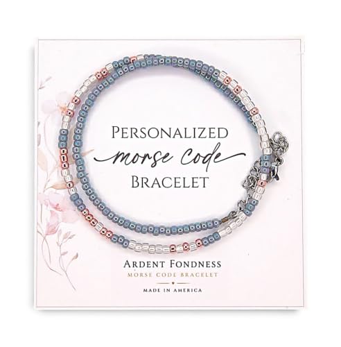Personalized Morse Code Bracelet with Your Message