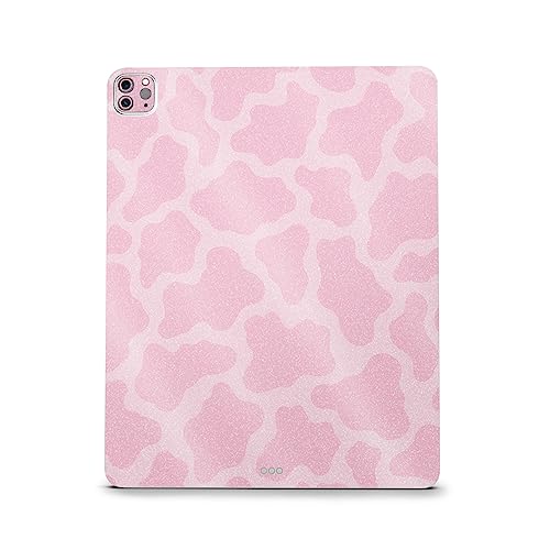 Image of MightySkins Carbon Fiber Skin Compatible with Apple iPad Pro 12.9 inch M2 6th Gen (2022) Full Wrap Kit - Pink Giraffe | Protective, Durable Textured Carbon Fiber Finish | Easy to Apply | Made in The USA