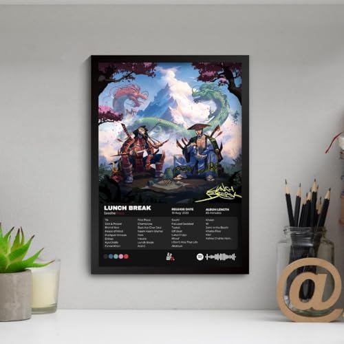 Image of Funk You Store Seedhe Maut Poster | Lunch Break Album Cover Framed A4 Poster of Desi Hip Hop Artist | DHH Album Cover Frame | Sleek Aesthetic Frame for Wall, Room Decor, Gifting, Study Table (F 092)