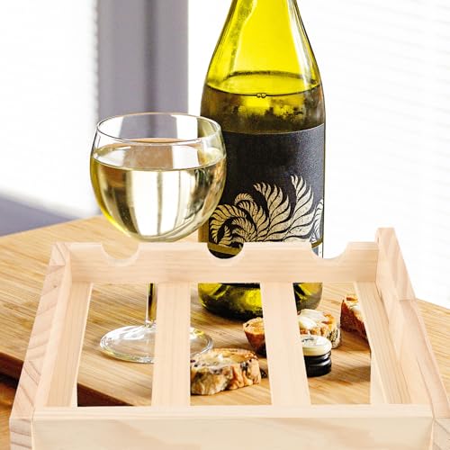 Support à bouteille compact en bois pour un bar de salon convivial - 5
