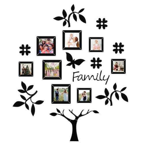 Reviews de portaretratos dia del padre de esta semana. 47 Hemobllo 1 Juego Marco De La Foto Marcos De Fotos Árbol Genealógico Mural De Marcos De Fotos Marco De Fotos De Pared Familiar De Bricolaje Collage De Fotos Acrílico...