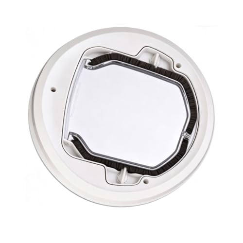 Puerta para gatos con solapa transparente para reducir el estrés animal 6