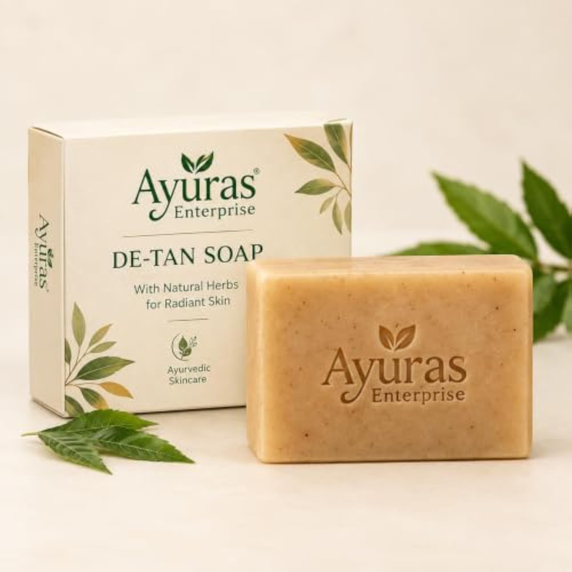Ayuras De-Tan Soap 100g, Ayurvedic Herbal Bath Soap