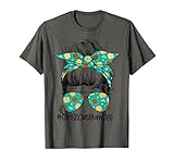 Mom life Messy Bun Scout For Girls Cookie T-Shirt