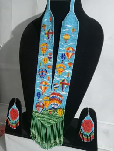 Collar ucraniano Gerdan multicolor de cuentas LKBEADS para eventos y diario 4