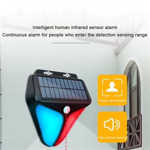 Alarme solaire extérieure pour sécuriser un jardin sombre sans branchement électrique - 3
