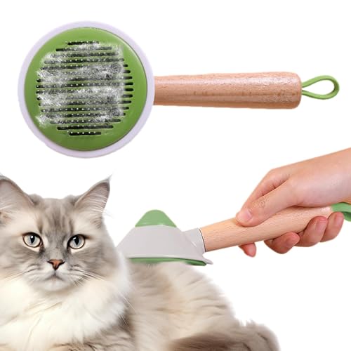 Cepillo para perros para desenredar, desenredar el pelo del gato – Herramienta de aseo desenredante, accesorios de herramientas para mascotas, con mango ergonómico, peine para desenredar la capa