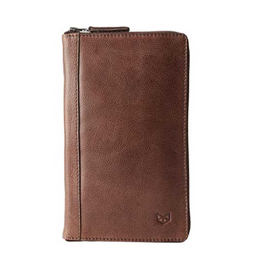 Full Grain Leather Passport Wallet, Travel Document Organizer for Men, Brown Passport Wallet, Personalized Passport Holder, Customized Passport Cover. Mens Gifts