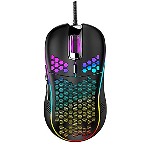 Techsea Honeycomb Wired Gaming Mouse with RGB On/Off Switch...