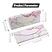 FlyingMage Foldable Glasses Holder Hard Shell Eyeglasses Case Fashion PU Leather Sunglasses Protective Cover (Pink+Gold Marble)
