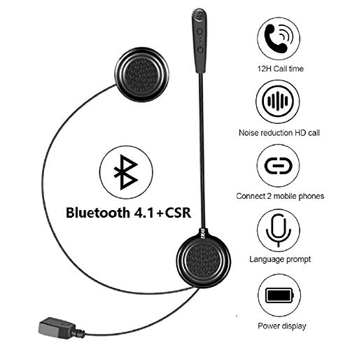 QSPORTPEAK Motorcycle Headset Bluetooth 4.1 Helmet Headphones Bluetooth Helmet Speakers Earphone Intercom