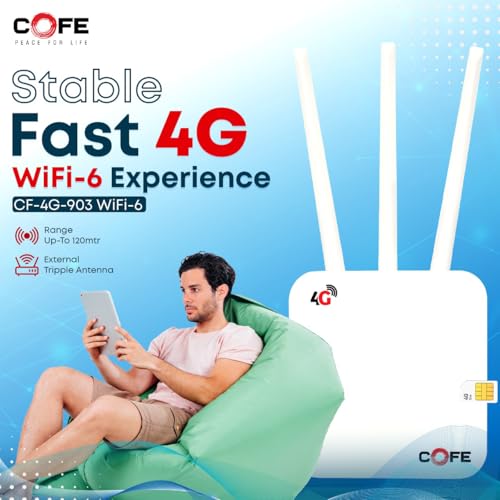 Image of COFE CF-4G 903 4G SIM Router | 300Mbps | All SIM Compatible | Plug & Play | DVR /NVR Support