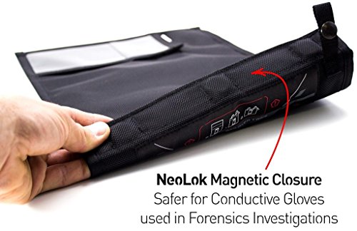 Mission Darkness NeoLok Non-window Faraday Bag for Tablets (+ Easy to Use Magnetic Closure) // Device Shielding for Law Enforcement & Military, Data Security, Anti-hacking & Anti-tracking Assurance