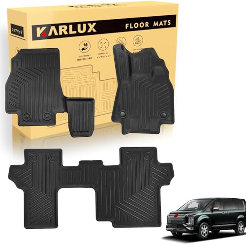 KARLUX �O�H �V�^ �f���J D5�^ 8�l��� 1-2��ڃt���A�}�b�g,����TPE�f�ށA�h���E�h���E�h���A�_�炩�����؁A��i�A���t���ȒP�A�ϋv���AMITSUBISHI DELICA D5 2019�N2���`���s ��p �J�[�}�b�g 3d�t���A�}�b�g.. 