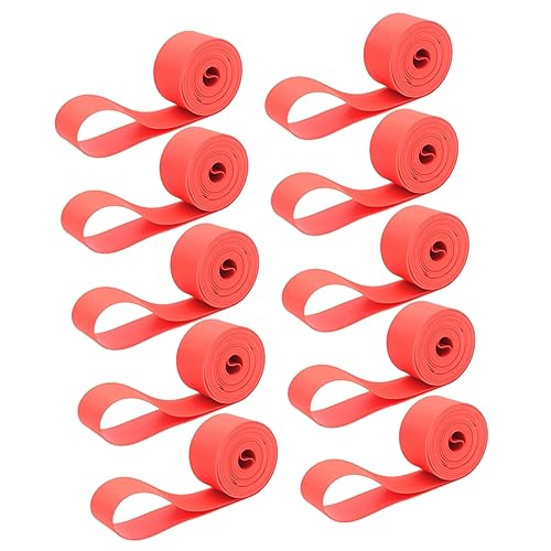 OSOLADY 10pcs 29x18mm Mountain Bike Tire Puncture Proof Rim Tape PVC Rim Strip Weatherproof Wear Resistant
