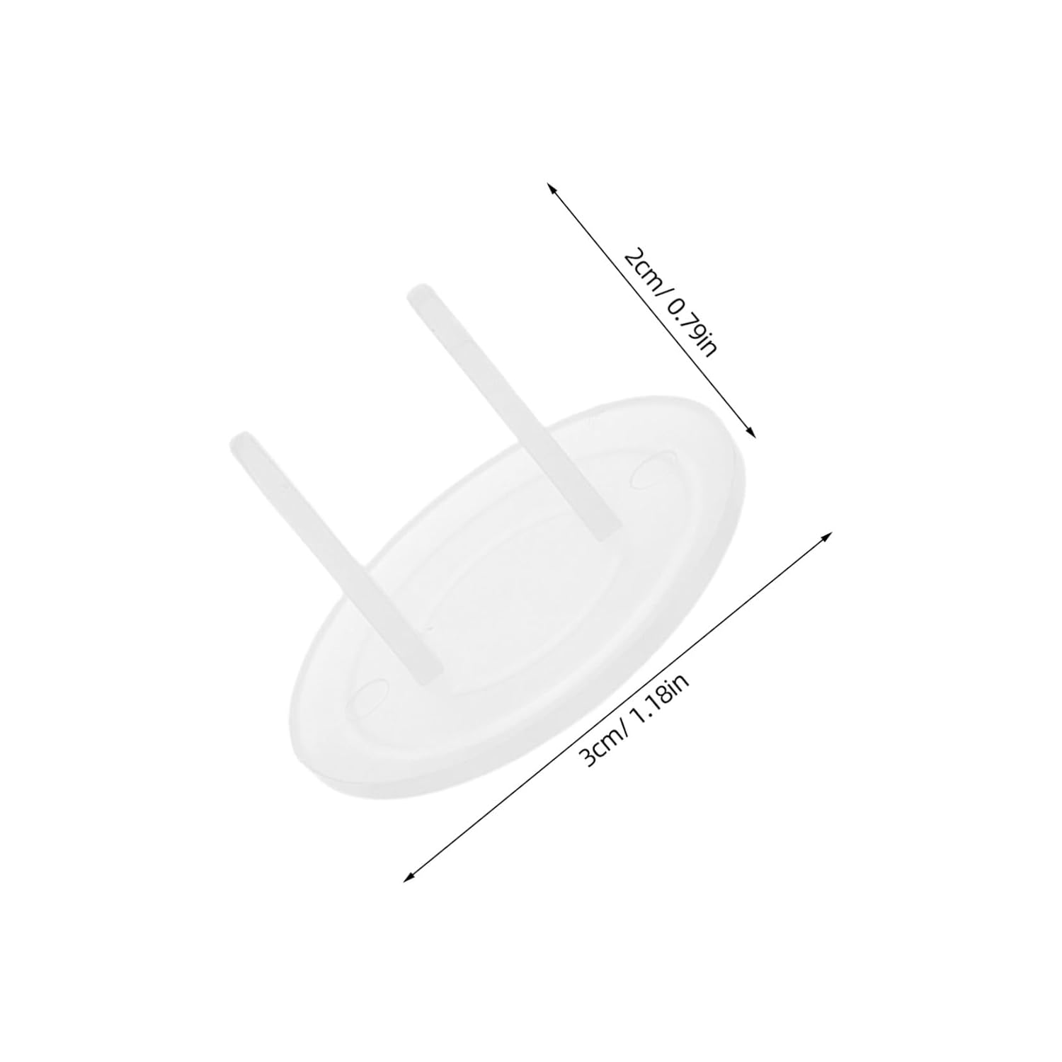 100pcs Clear Child Safety Socket Covers Baby Proofing Electric Plug Protectors Outlet Covers for Family Daycare Protection