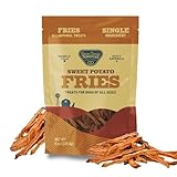 Gaines Family Farmstead Sweet Potato Fries for Dogs – 8 oz, Grain-Free, Single Ingredient Dog Treats, Crispy Rawhide-Free Chews, High-Fiber Snacks for Training, Made in USA