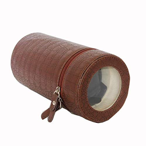 Winder PU automatique pour montre avec boîtier d'affichage rotatif chic