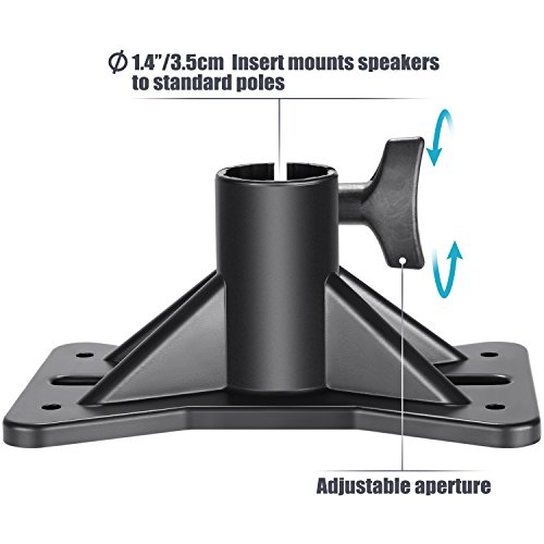 image for Neewer 2 Pack Exterior Speaker Mounting Bracket 1.4 inches/3.5 Centime