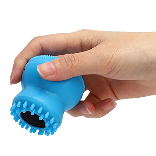 Dog Cat Bath Brush Rubber Soft Foaming Shower Scrubber with Shampoo Dispenser Bubble Food-Grade Comfortable Promote Blood Circulation Multifunctional Washable Easy to Clean Portable