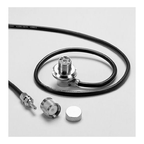 Original 3D4M Antenna Hard Mount 13 Feet of Low Loss Coax. Gold-Plated UHF (PL-259 / SO-239) Connectors.