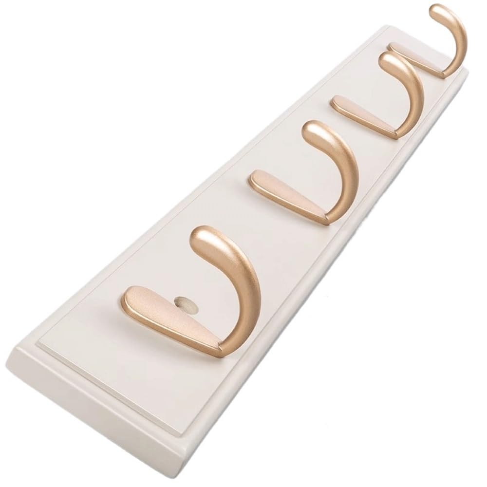 YQINQIN83B Coat Hangers No Need to Drill Holes Enter The Door Hang Clothes Hooks Wall in The Fitting Room, Hats in The Entrance Hangers On The for Bedroom(White,XL)