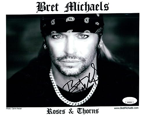 Bret Michaels Signed Autographed 8X10 Photo Poison Lead Singer JSA