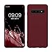 kwmobile Case Compatible with Samsung Galaxy S10 Case - Soft Slim Protective TPU Silicone Cover - Bordeaux Violet
