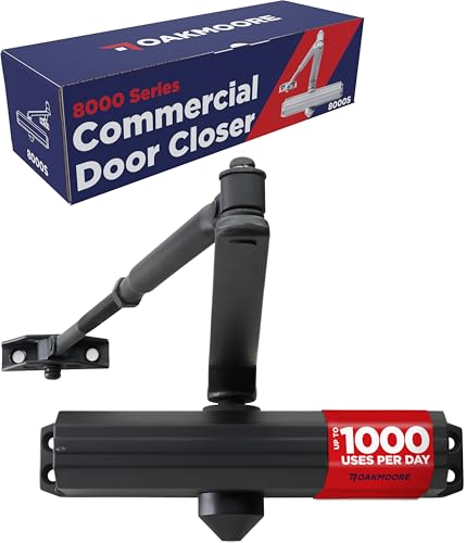 Commercial Heavy Duty Automatic Door Closer ADA UL Grade 1 Listed Self Closing Door Hinges Door Closers Commercial High Traffic Auto Door Closer Hydraulic Spring Soft Close - Black