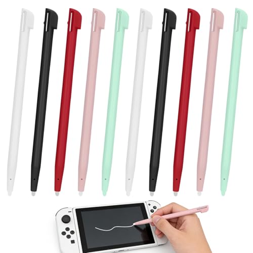 MWUMRCM 10x Set Touchpen Kapazitiver Ersatzstift für Nintendo 2DS Stift Halterung Touch Display Eingabestift Stylus Pen für Touchscreen - Touchstift Bedienstift (B)