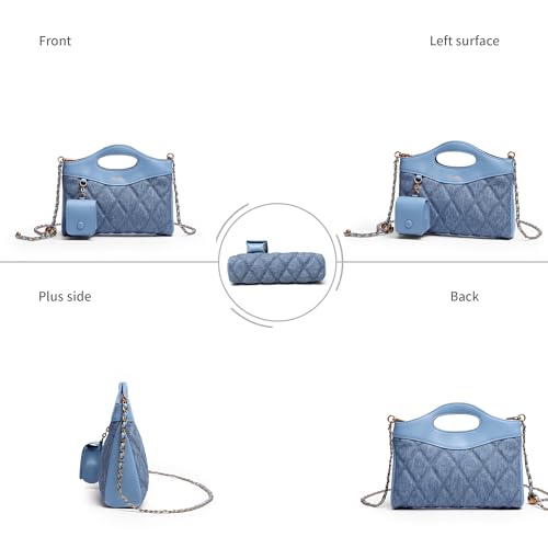 Small Quilted Crossbody Bags for Women with Gold Chain Strap Crossbody Lozenge Clutch Evening Purse3