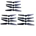 Produktbild HUANRUOBAIHUO-HAT Propeller for JJRC X12 / CFLY Glaube / Ex4 RC Drohne Quadcopter Ersatzteile CW + CCW Blatt-Propeller Zubehör Wing Zubehör (Color : 6CCW and 6CW)