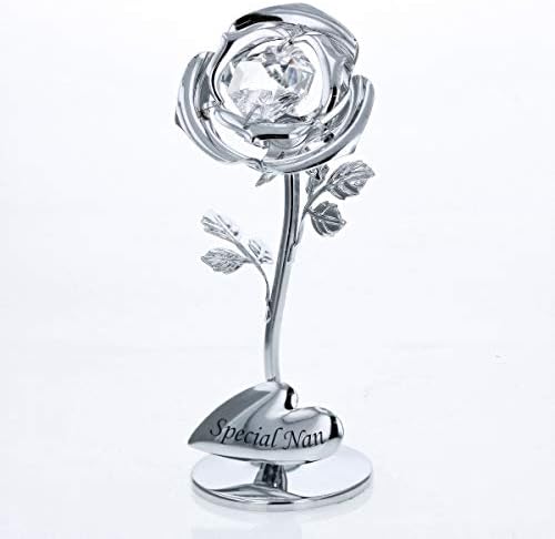 Special Nan Flower Ornament with Swarovski Crystal Elements by CRYSTOCRAFT
