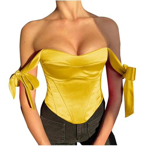 Viktorian Korsett Damen Sale Unterbrust Corsage Top mit Träger Retro Gothic Dessous Corsagen mit Stahlknochen Lace Up Waist Cincher Sexy Push up Vollbrust Corsage Steampunk Taillenformer Dessous