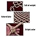 FNUQCOA Nature Jute Rope Decorative Net,Child Safety Net Climbing Netting Garden Balcony Stair Protection Fence Anti(2mx8m,Dia 20mm Cell 25cm)