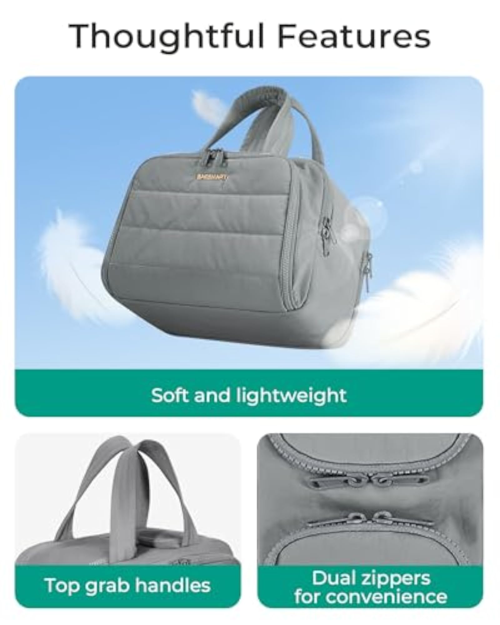 Lightweight Large Travel Toiletry Bag for Women