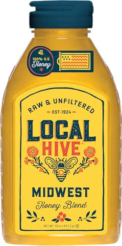 Local Hive Midwest Raw Unfiltered Honey 16oz. 100% US honey sourced from American bees and beekeepers. Local Hive Midwest Raw Unfiltered Honey 16oz. 100% US honey sourced from American bees and beekeepers.