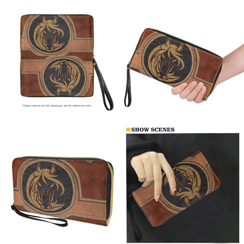 Set de bolso y cartera de cuero para mujer miniatura 2