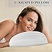 PRETYZOOM U-Shaped Memory Foam Face Pillow for Massage Tables with Face Cradle Cushion Neck Support Travel Pillow for Spa Beauty Salon and Home Use 11.02X11.02X2.75In