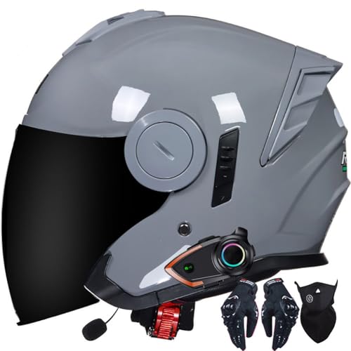 Casque scooter Bluetooth jet respirant pour trajets urbains quotidiens