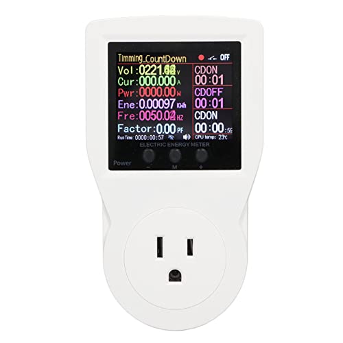 flexman Smart Outlet Plug, 16A 3680W Smart Metering Socket with Phone APP Remote Control, WiFi Intelligent Outlet Plug with Display Alarm Function