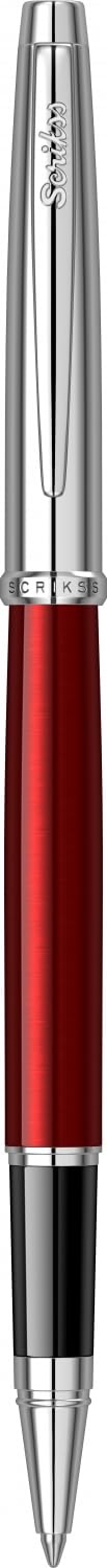 Scrikss 800K Roller Kalem Yarı Krom Bordo, Kristal Kutu