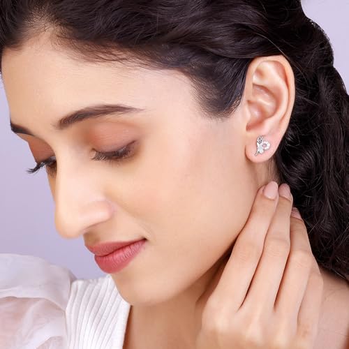 GIVA 925 Silver Love Like A Butterfly Studs | Gifts for Girlfriend, Gifts for Women and Girls | With Certificate of Authenticity and 925 Stamp | 6... - Image 4