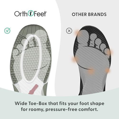 Image of Orthofeet Women's Orthopedic Stretch Knit Walking Sneaker